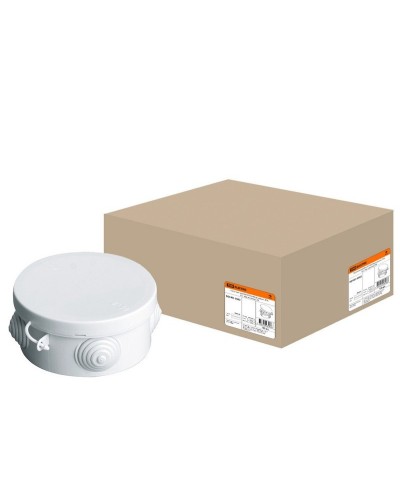 Коробка ОП D85х40мм, крышка, IP54, 4вх. (SQ1401-0502). Распаячная коробка. TDM ЕLECTRIC в Вологде