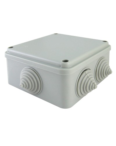 Коробка ОП 100х100х50мм, крышка на винтах, IP55, 6 вх. (SQ1401-1234). Распаячная коробка. TDM ЕLECTRIC в Вологде
