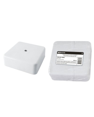 Коробка КР 75х75х28 ОП белая, IP40 (SQ1401-0905). Распаячная коробка. TDM ЕLECTRIC в Вологде