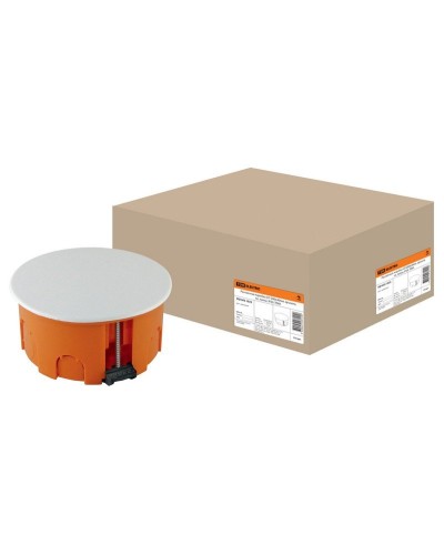 Распаячная коробка СП D80х40мм, крышка, пл. лапки, IP20, TDM (SQ1403-1025). Распаячная коробка СП. TDM ЕLECTRIC в Вологде