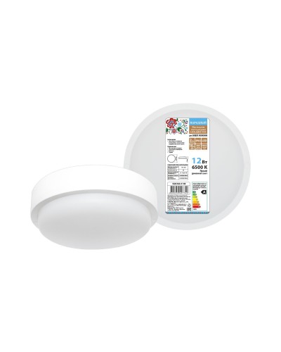 ДПП 3901 12Вт 6500К IP65 белый круг (SQ0366-0140). Светодиодный светильник LED. TDM ЕLECTRIC в Вологде