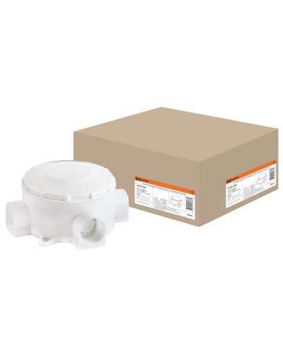 Распаячная коробка ОП D80х35мм, IP42, 3-х рожковая, белая TDM (SQ1401-4004). Распаячная коробка ОП. TDM ЕLECTRIC в Вологде