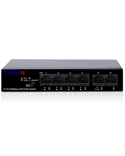 TR-NS1106-60-4POE. Коммутатор с PoE. Trassir в Вологде
