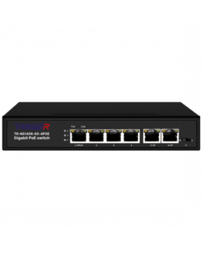 TR-NS1406-65-4POE. Коммутатор с PoE. Trassir в Вологде