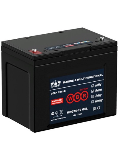 WBR MBG75-12. Аккумулятор герметичный свинцово-кислотный. WBR в Вологде