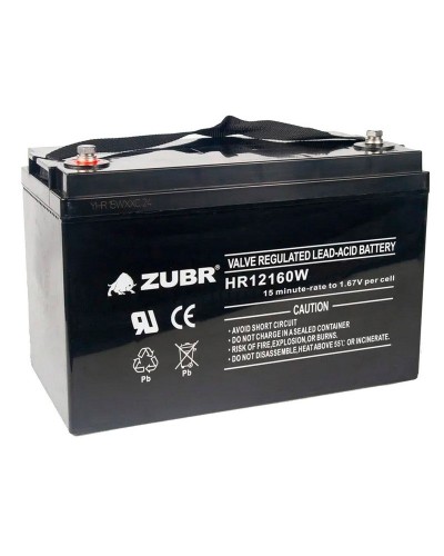 ZUBR HR 12160W (12V, 45Ah). Аккумулятор герметичный свинцово-кислотный. ZUBR в Вологде