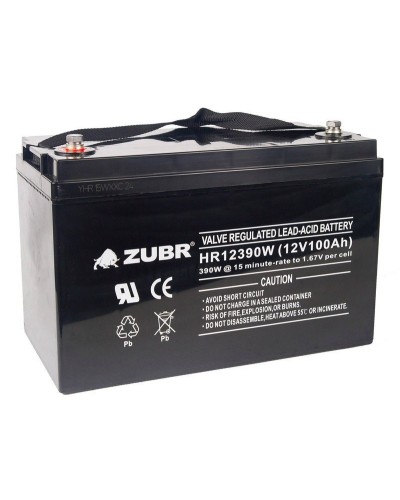 ZUBR HR 12390W (12V, 110Ah). Аккумулятор герметичный свинцово-кислотный. ZUBR в Вологде