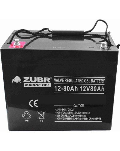 ZUBR MARINE GEL NPG 12-80 (12V, 80Ah). Аккумулятор герметичный свинцово-кислотный. ZUBR в Вологде