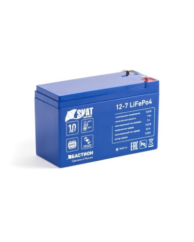 Skat i-Battery 12-7 LiFePo4 (645). Li-Ion аккумулятор. Бастион в Вологде