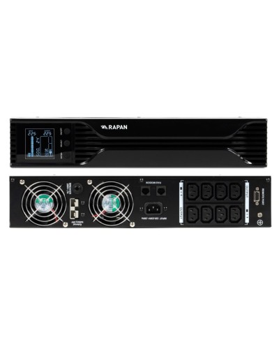 RAPAN-UPS 1000 RACK+2х9Ah (RAPAN-UPS 1000-RACK-IN-2х9-E) (8958). Бесперебойный источник питания. Бастион в Вологде