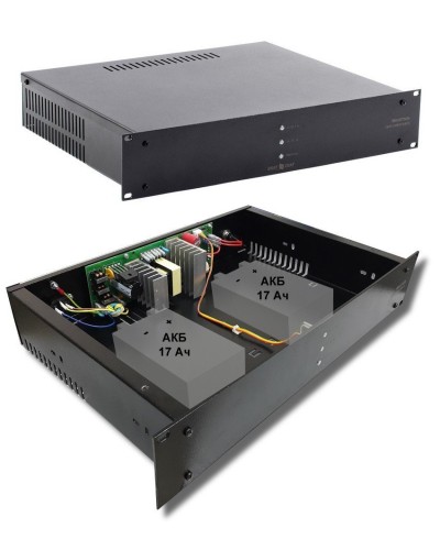 СКАТ-1200И7 RACK (СКАТ ИБП-12/5-2x17-RACK) (2142). Источник вторичного электропитания резервированный. Бастион в Вологде