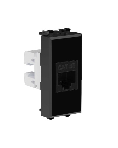 Розетка RJ-45, кат.5E, Avanti, 1 модуль, черный квадрат (4402661): Розетка компьютерная модульная в Вологде