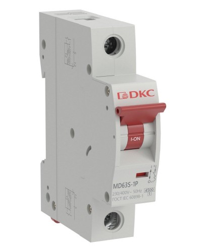 YON max MD63S 1P 50А 4,5кА C (MD63S-1PC50). Автоматический выключатель. ДКС в Вологде