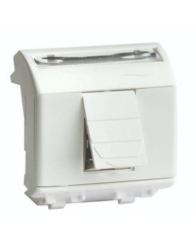 Розетка RJ-45 Brava 2 модуля слоновая кость (75450S): Розетка компьютерная с двумя разъёмами в Вологде