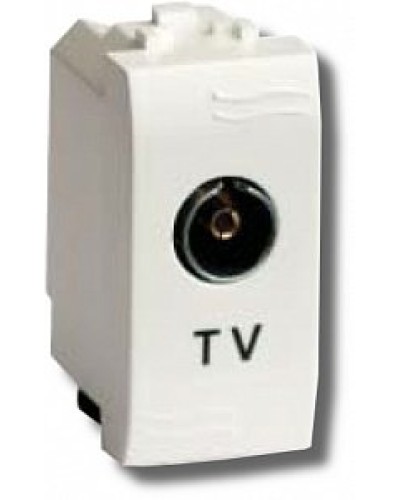 Розетка TV проходная Brava 1 модуль слоновая кость (75581S): Розетка TV в Вологде