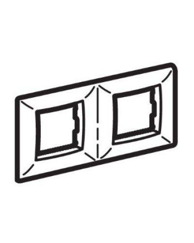 Рамка на 2+2 модуля (двухместная), слоновая кость (75012O): Рамка двухместная, Brava в Вологде