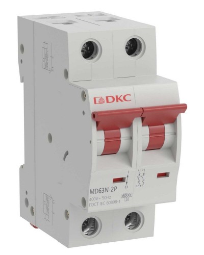 YON max MD63N 2P 10А 6кА C (MD63N-2PC10). Автоматический выключатель. ДКС в Вологде
