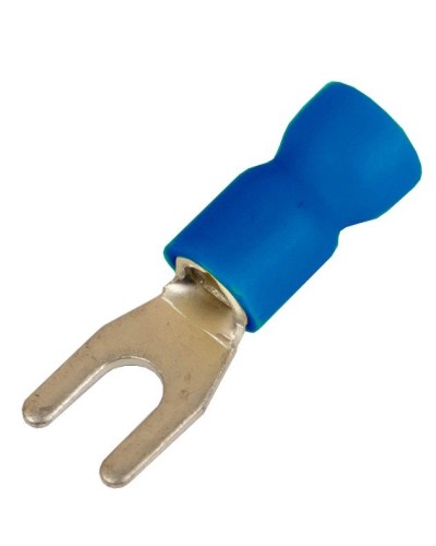Наконечник вилочный НВИ 1,5-2,5 М6 (D6,4мм) (100 шт) (2B16P-EE-PVC). Наконечник вилочный с изолированным фланцем ПВХ. ДКС в Вологде