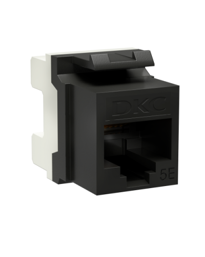 Модуль Keystone RJ45 CAT5E, 180 градусов, черный (RNK5EU180BK): Модуль неэкранированный в Вологде