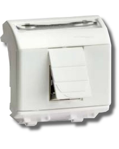 Розетка RJ-45 Brava 2 модуля белая (76450B): Розетка компьютерная с двумя разъёмами в Вологде