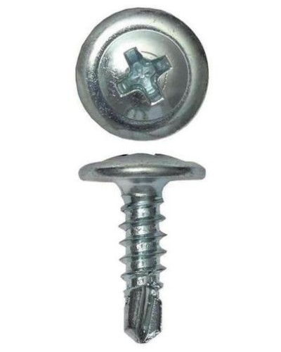 Саморез с пресс-шайбой 4.2х19 со сверлом (200 шт) (CM274019). Саморез с пресс-шайбой. ДКС в Вологде
