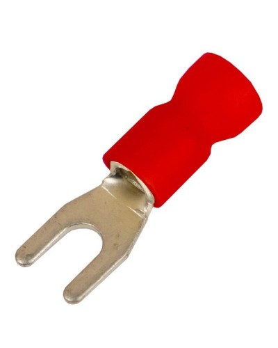 Наконечник вилочный НВИ 0,25-1,5 М6 (D6,4мм) (100 шт) (2A16P-EE-PVC). Наконечник вилочный с изолированным фланцем ПВХ. ДКС в Вологде