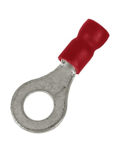 Наконечник НКИ 0,25-1,5 М5 (D5,3мм) с отверстием под винт (100 шт) (2A5P-EE-PVC). Наконечник с отверстием под винт и изолированным фланцем ПВХ. ДКС в Вологде
