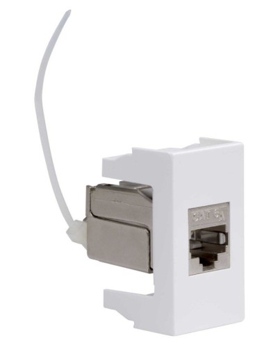 Розетка RJ-45 Viva 1 модуль кат.6A белая (45078). Розетка компьютерная экранированная с одним разъёмом. ДКС в Вологде