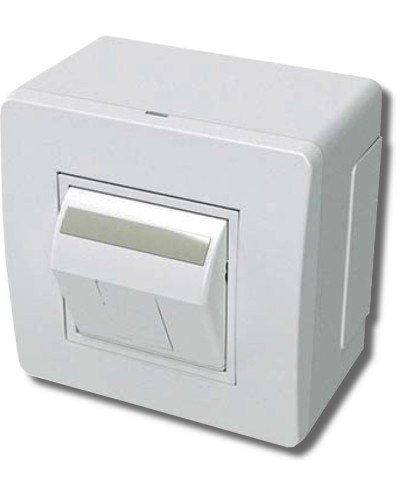 Коробка в сборе с 1 розеткой RJ45, кат.5е, белая (10665): Коробка в сборе в Вологде
