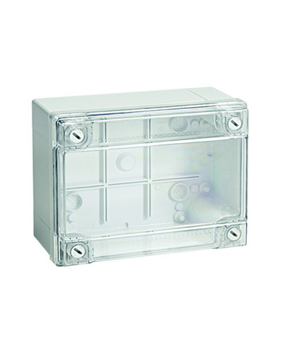 Коробка ответвительная с гладкими стенками, IP56, 380х300х120 (54420). Коробка ответвительная с гладкими стенками и прозрачной крышкой. ДКС в Вологде