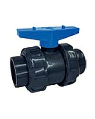 Ecoplast кран шаровый d25 (уплотнение TPV, остальное EPDM) с муфтовым окончанием (49447). Кран шаровый. Экопласт в Вологде