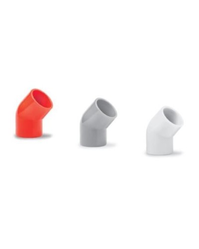 Ecoplast поворот 45гр., для аспирационной системы D25, АБС, красный (10 шт) (49225-10). Поворот для аспирационной системы. Экопласт в Вологде