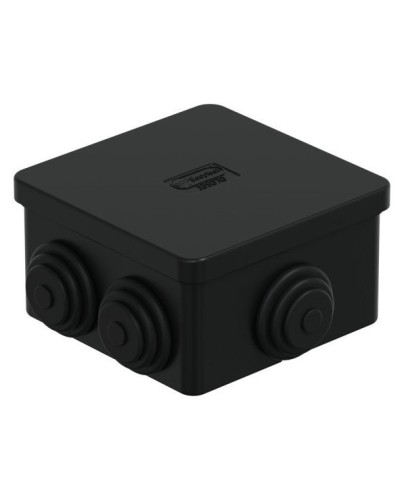 Коробка JBS070 70х70х40, 6 вых., IP44, черная (44056BL-1). Коробка монтажная. Экопласт в Вологде