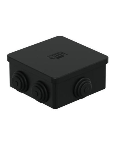 Коробка JBS080 85х85х50, 6 вых., IP44, чёрная (44066BL-1). Коробка монтажная. Экопласт в Вологде