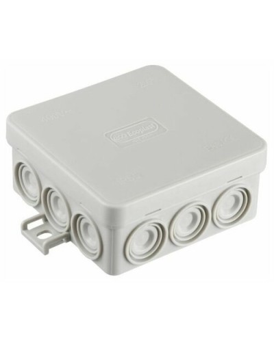 Коробка JBL085 85х85х38, 12 вых., 8P (0,15...2,5мм²) серая (43355HF-GR). Коробка монтажная, огнестойкая, без галогена. Экопласт в Вологде