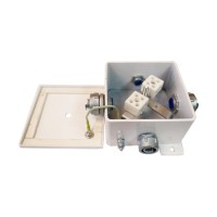 КМ-О (6к)-IP66-120х120, три ввода: Коробка монтажная огнестойкая