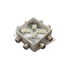 КМ-О (12к*6,0)-IP66-120х120, пять вводов: Коробка монтажная огнестойкая