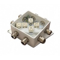 КМ-О (10к*10,0)-IP66-120х120, четыре ввода: Коробка монтажная огнестойкая