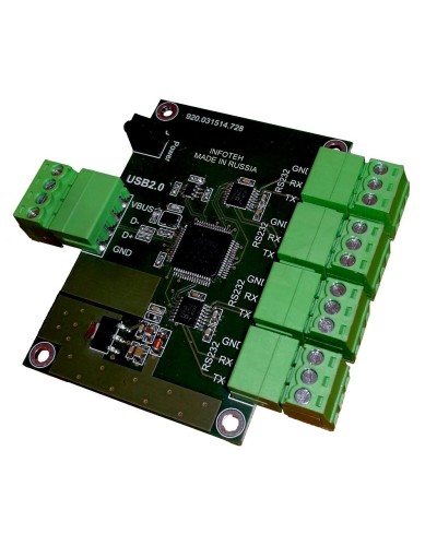 AVT-USB/4RS232. Промышленный преобразователь USB в RS-232. Инфотех в Вологде