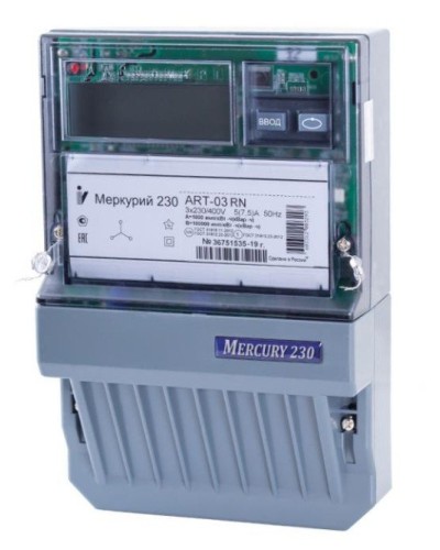 Меркурий 230 ART-01 PQRSIN 3ф 5-60А 1.0/2.0 класс точности, многотарифный (М0000051910). Счетчик электроэнергии. Инкотекс в Вологде