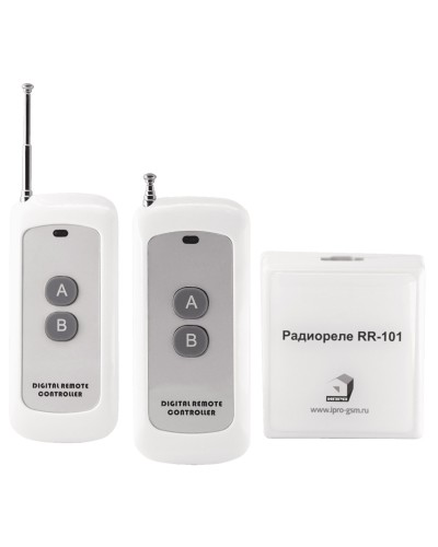 RR-101 + 2 пульта, 250-950 метров, двойное питание 12В и 220В. Комплект радиореле. ИПРо в Вологде