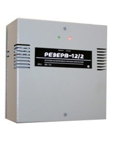 Резерв 12/2 PRO (цвет корпуса серый). Источник вторичного электропитания резервированный. МикроКомСервис в Вологде