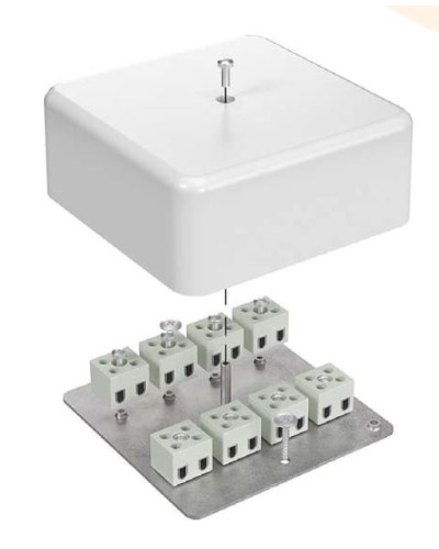Коробка огнестойкая 103х103х45 для кабель-канала (40-0470-FR6.0-6). Коробка огнестойкая для кабель-канала. Промрукав в Вологде