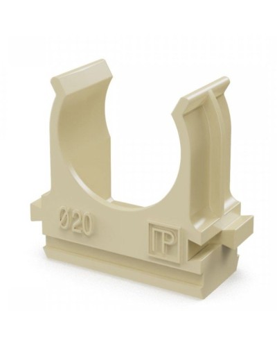 Крепёж-клипса для труб АБС-пластик сосна D20 (100 шт) (PR13.0049). Крепление для труб ПВХ. Промрукав в Вологде