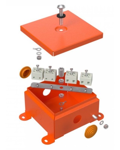 Коробка металлическая огнестойкая 110х110х65 (70-0360-FR2.5-4). Коробка металлическая огнестойкая. Промрукав в Вологде