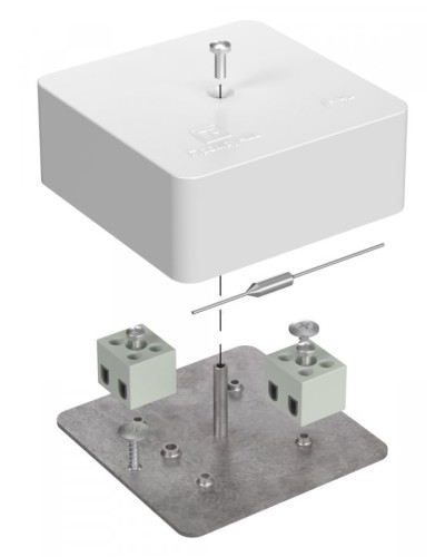 Коробка огнестойкая 75х75х30 (40-0450-FR2.5-4-П). Коробка огнестойкая для открытой установки. Промрукав в Вологде