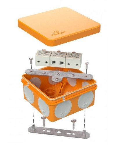 Коробка огнестойкая 60-0210-FR6.0-6 Е15-Е120 80х80х40. Коробка огнестойкая для открытой установки. Промрукав в Вологде