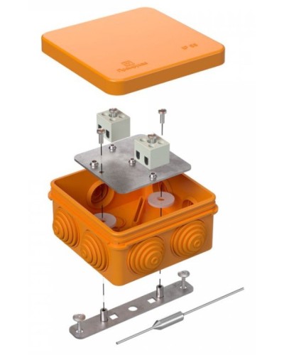 Коробка огнестойкая 80х80х40 (40-0210-FR1.5-4-П). Коробка огнестойкая для открытой установки. Промрукав в Вологде