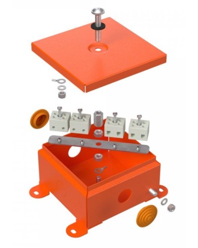Коробка огнестойкая 110х110х65 (70-0360-FR6.0-8). Коробка огнестойкая для открытой установки. Промрукав в Вологде