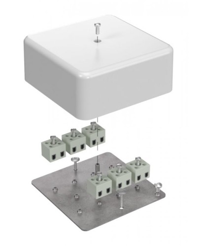 Коробка огнестойкая 103х103х45 (латунь) (40-0470-FR2.5-12-Е60). Коробка огнестойкая для открытой установки. Промрукав в Вологде
